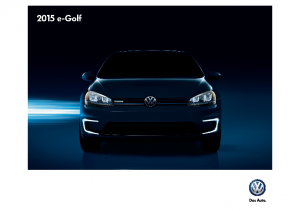 2015 VW e-Golf