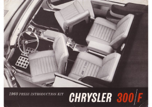 1960 Chrysler 300F Press Kit