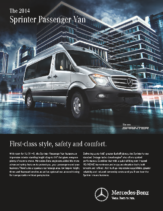 2014 Mercedes Benz Sprinter Flyer