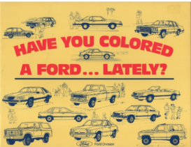 1984 Ford Coloring Book