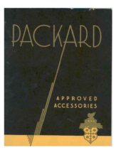 1931 Packard Accessories Booklet