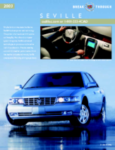 2003 Cadillac Seville Spec Sheet