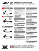 2019 Western Star 4700 Tech Sheet