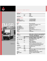 1999 Mitsubishi Fuso FM SR Specs