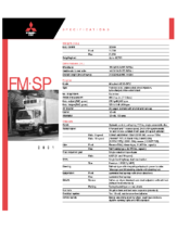 2001 Mitsubishi Fuso FM SP Specs