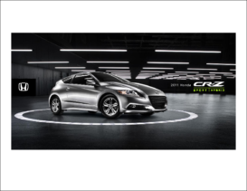 2011 Honda CR-Z Fact Sheet