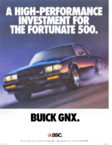 1987 Buick GNX Poster