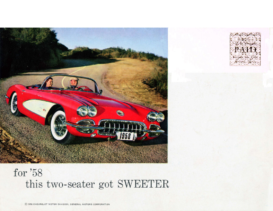 1958 Chevrolet Corvette Mailer