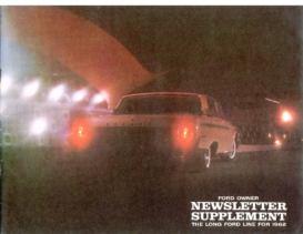 1962 Ford Newsletter Supplement