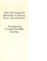 1979 Lincoln Versailles Leasing