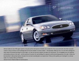 2007 Buick LaCrosse Spec Sheet