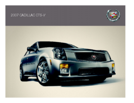 2007 Cadillac CTS-V Spec Sheet