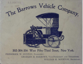 1898 Barrows Vehicle Company