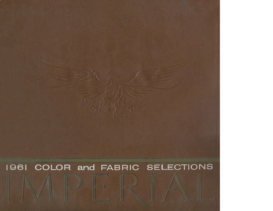 1961 Chrysler Imperial Color and Fabric Selections