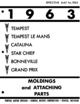 1963 Pontiac Moldings and Clips Catalog