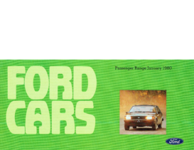 1980 Ford Cars Folder AUS