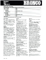 1986 Ford Bronco Spec Sheet AUS