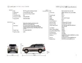 1999 Lexus LX Specs