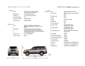 2000 Lexus LX Specs