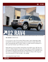 2001 Toyota RAV4 Specs