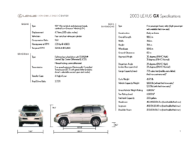 2003 Lexus GX Specs