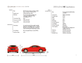 2003 Lexus SC Specs