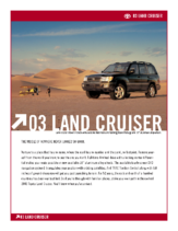 2003 Toyota Land Cruiser Specs