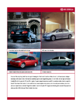 2005 Toyota Corolla Specs