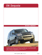 2006 Toyota Sequoia Specs