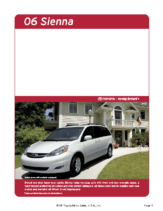 2006 Toyota Sienna Specs
