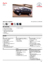 2010 Toyota Auris Specs UK