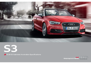 2015 Audi S3 Cabriolet Specs AUS