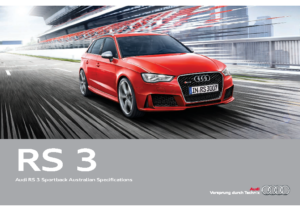 2016 Audi RS 3 Sportback Specs AUS