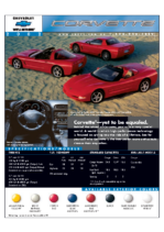 2002 Chevrolet Corvette Spec Sheet