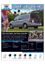 2002 Chevrolet Venture Spec Sheet