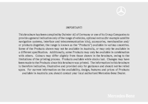 2005 Mercedes-Benz M-Class Accessories AUS