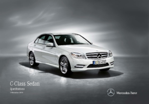 2010 Mercedes-Benz C-Class Sedan Specs AUS