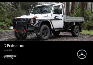 2016 Mercedes-Benz G-Class Professional Technical Specs AUS