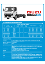 2025 Isuzu NRR EV Spec Sheet