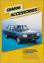 1983 Holden TG Gemini Accessories (Aus)