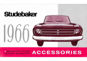 1966 Studebaker Accessories Foldout