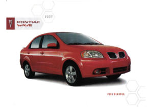 2007 Pontiac Wave Preview Sheet CAN