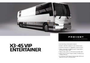 2019 Prevost X3-45 VIP Entertainer Spec Sheet