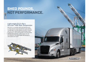 2019 Freightliner Cascadia Lightweight Extra Duty AirLiner 40K Rear Suspension