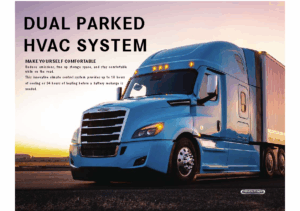 2023 Freightliner Cascadia Dual Park HVAC System