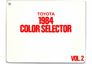 1984 Toyota Color Selector Vol. 2