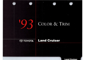 1993 Toyota Land Cruiser Color & Trim