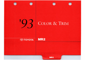 1993 Toyota MR2 Color & Trim