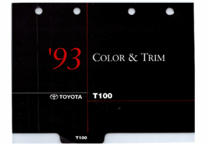 1993 Toyota T100 Color & Trim