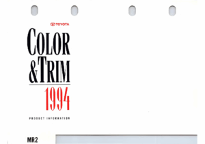 1994 Toyota MR2 Color & Trim